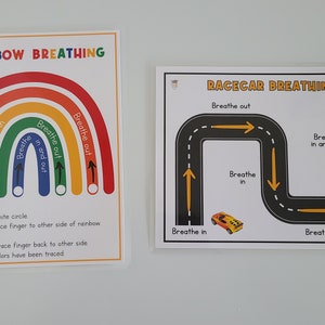 COPIE PHYSIQUE : Respiration profonde | Mise à la terre | Stratégies pour se calmer | affiche | Capacités d'adaptation | Coin calme | Techniques | Autisme | Pleine conscience