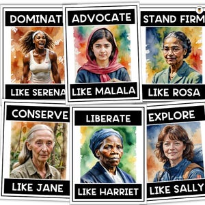 40 Women&#39;s History Month Posters | Bulletin Board Display | Women&#39;s History Decor | American History | Printable Poster | Famous Women |