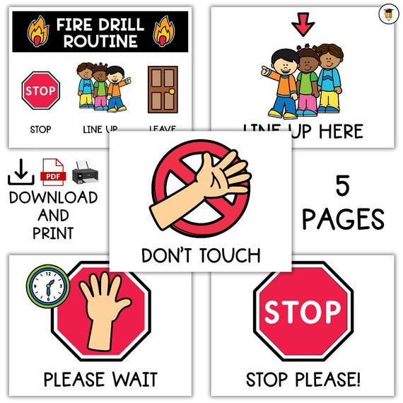 Classroom Poster Signs | Decor | Visual | Printable Signs | Kindergarten | Poster | Label | Classroom Signs | Activity Signs | Directions