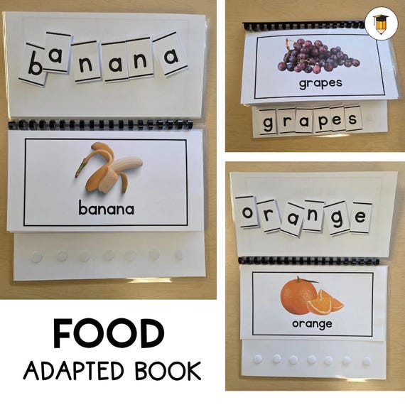 Printable Book: Food | Sorting | File Folder Games | Morning Work | Preschool Busy Book | Toddler | Morning Work | Autism | Independence