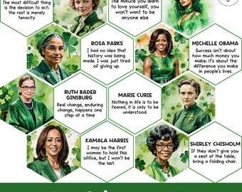 Women's History Month Posters | Bulletin Board Display | Women's Day History Decor | American History | Printable Banner | Famous Womens Day