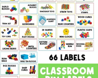 REAL PICTURES: Classroom Center Signs | Toy Bin Label  | Printable Signs | Toy Storage | Toy Organization Label | Classroom | Playroom Signs