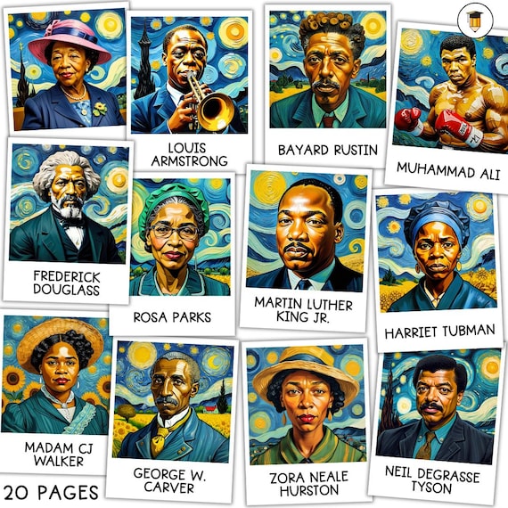 20 Black History Posters | Bulletin Board Display | Black History Decor | African American History | Printable Black History Art Display