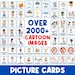 100 Picture Cards | First Then Board | Visual Aid | Schedule | Colors ...