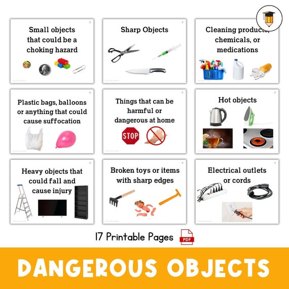 17 Safety Posters | Educational Posters | Life skills | Speech Therapy | Danger | Teen | Autism | Printable Poster | New Parents