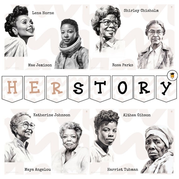 Women's History Month Poster | Bulletin Board Display | Women's History Decor | American History  Printable Banner | Famous Women | Herstory