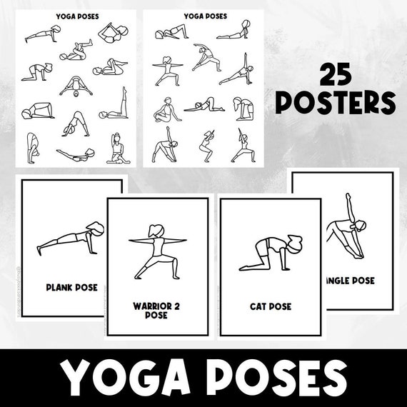Yoga Fitness Posters | Kids Exercises | Yoga for Kids | Activities | Physical Education | Busy Book | Movement Break Activity | Classroom
