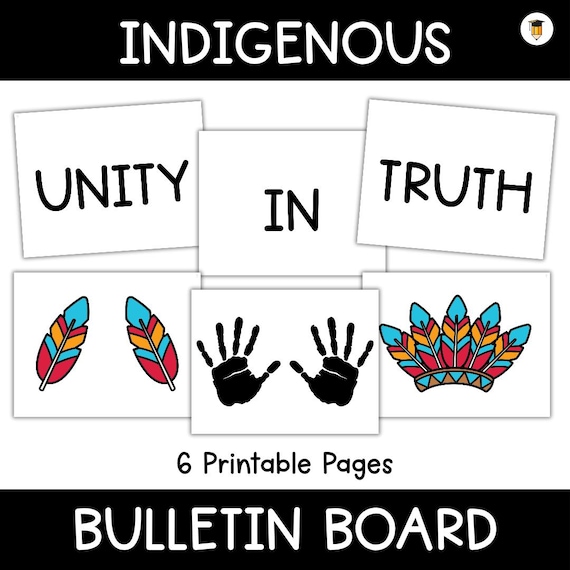 Unity in Truth | Indigenous Bulletin Board | Door Decoration | Classroom Poster | Printable Banner | Orange Shirt Day | Indigenous Education