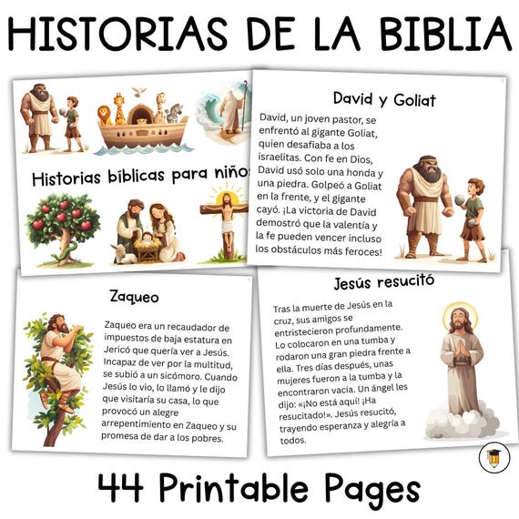 SPANISH: Bible Stories for Kids | Baby Jesus Activities | Children's Bible Stories | Nativity | Church Printables for Kids | Homeschool
