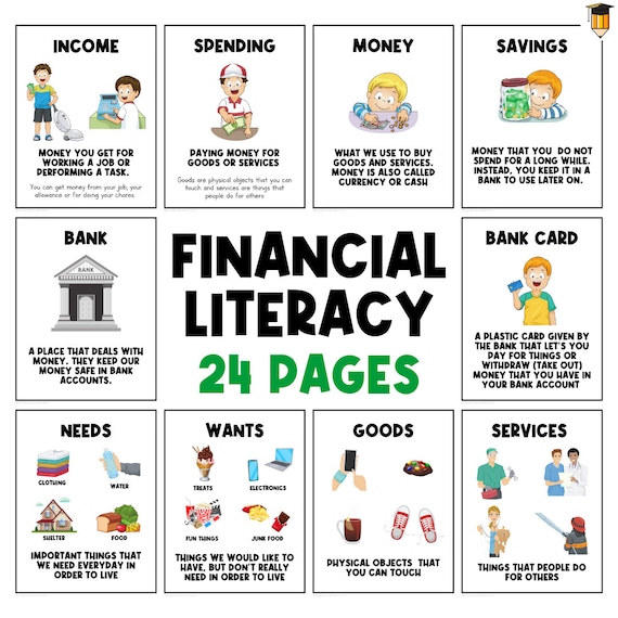 Financial Literacy for Kids | Money | Infographic | Learn about money | Money Curriculum | Teenager | Special Needs | Simple  | Money