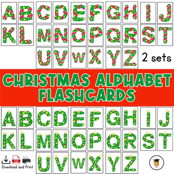 Christmas Alphabet Flashcards | Christmas Letters | Christmas Printable | Christmas Bulletin Board | Christmas Bulletin Board | Spelling