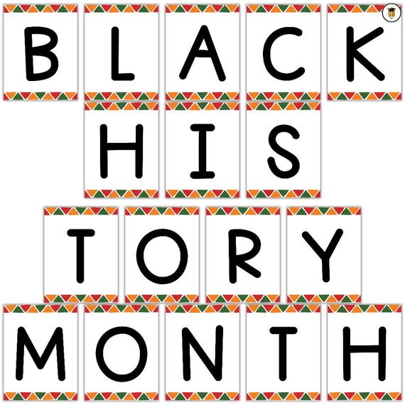 Black History Month Printable Banner | Bulletin Board Display | Black History Decor | African American History | Printable Banner | Freedom