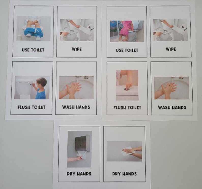 TODDLER POTTY TRAINING | Visual Aid | Chart | Preschool | Toilet ...