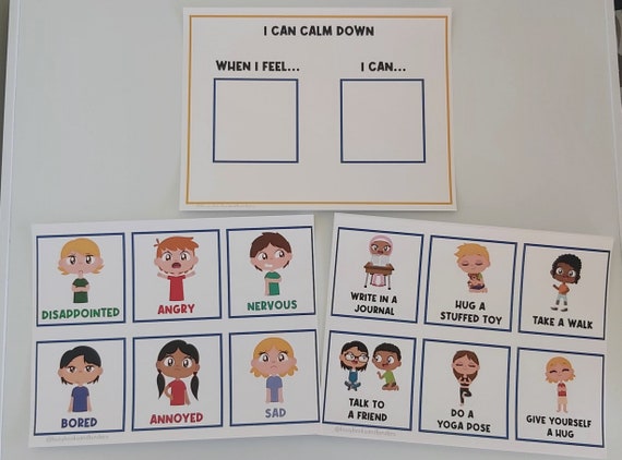 PHYSICAL COPY: Calm Down Strategies | Visual Aid | Coping Skills | Toddler Behaviour | Emotions | Task Card | Special Needs | Autism