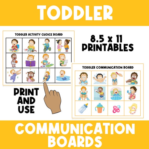 TODDLER COMMUNICATION BOARD | Daily Routines | First Then Visual Aid | Visual Schedule | Preschool | Chart | Task Card | Autism | Preschool