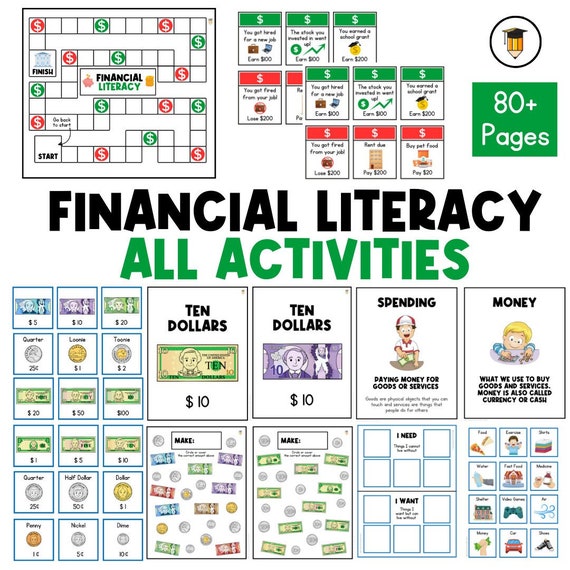ALL FINANCIAL LITERACY | for Kids | Money | Infographic | Learn about money | Money Curriculum | Teenager | Special Needs | Simple  | Money