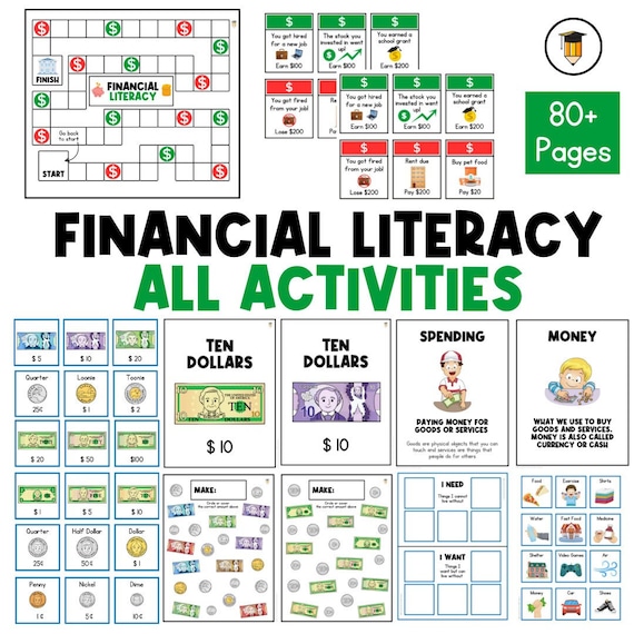 ALL FINANCIAL LITERACY | for Kids | Money | Infographic | Learn about money | Money Curriculum | Teenager | Special Needs | Simple  | Money