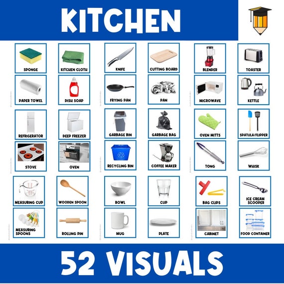 KITCHEN: REAL PICTURES | First Then Board | Visual Aid | Visual Schedule | Task Card | Dementia | Alzheimer | Special Needs | Support Aids