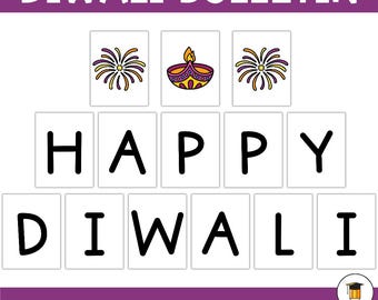 JOYEUX DIWALI | Fête des Lumières | Célébration | Décoration de fête | Diwa | Décoration murale | affiche | Holi | Rangoli | Décoration de fête en Inde | Défilé