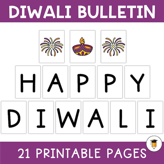 HAPPY DIWALI | Festival of Lights | Celebration | Party Decor | Diwa | Wall Hang | Poster | Holi | Rangoli | India Party Decor | Parade