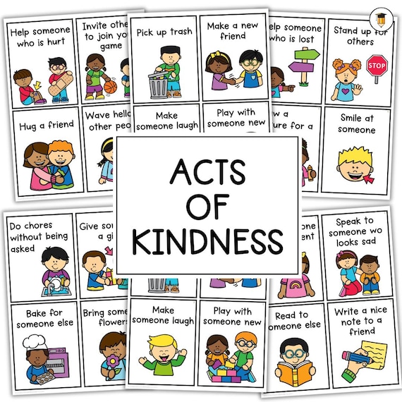 Acts of Kindness | Bulletin Board Display | Social Emotional Learning | Classroom Decor | Printable Banner | Class Management | Behavior