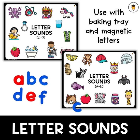 Letter Sound Matching | Alphabet | Magnetic Tray | Printable Mats | Toddler | Letters | Preschool | Busy Book | Special Needs | Kindergarten