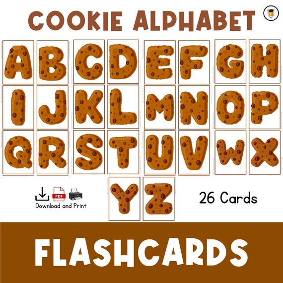 Cookie | Alphabet Flashcards | Dramatic Play | Letters | Pretend Play | Preschool Toddler Activities | Homeschool | Daycare  | Bakery | Kids