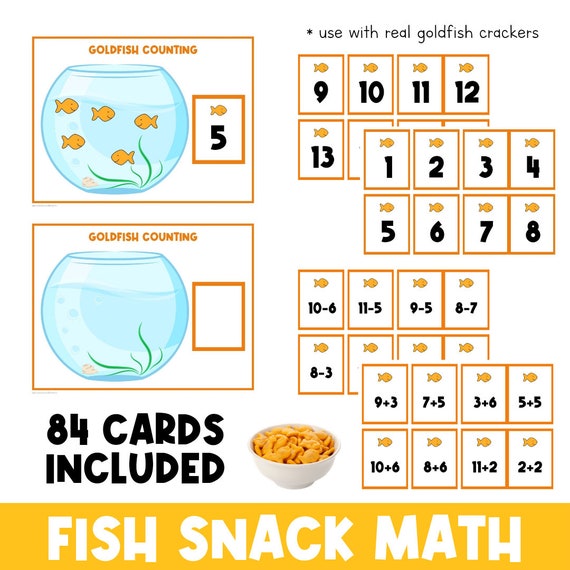 Fish Counting | Numbers | Busy Book | Counting Activities | File Folder Games | Preschool | Toddler Counting | Printable, Homeschool
