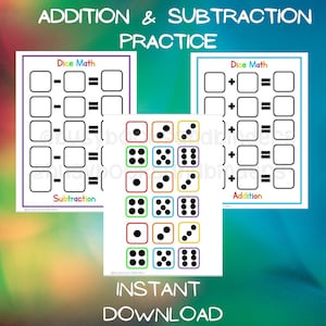 Activités mathématiques, Fiche d&#39;exercices sur l&#39;addition et la soustraction, Jeux pour classeur, Activités pour l&#39;école à la maison, Compter, Centres de maths, Activités mathématiques à imprimer
