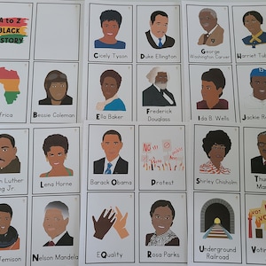 Abcs Black History Flashcards | Bulletin Board Display | Black History ...