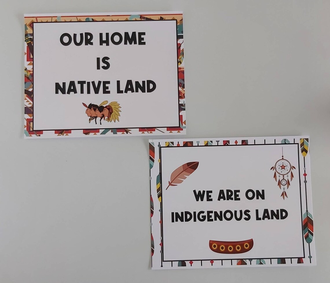 Indigenous Land Acknowledgement First Nations Native Etsy
