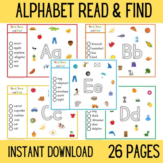Alphabet | Letter Recognition | Letter Sounds | Sight Words | Literacy Centers | Busy Book | Preschool | Kindergarten | Phonics | Homeschool