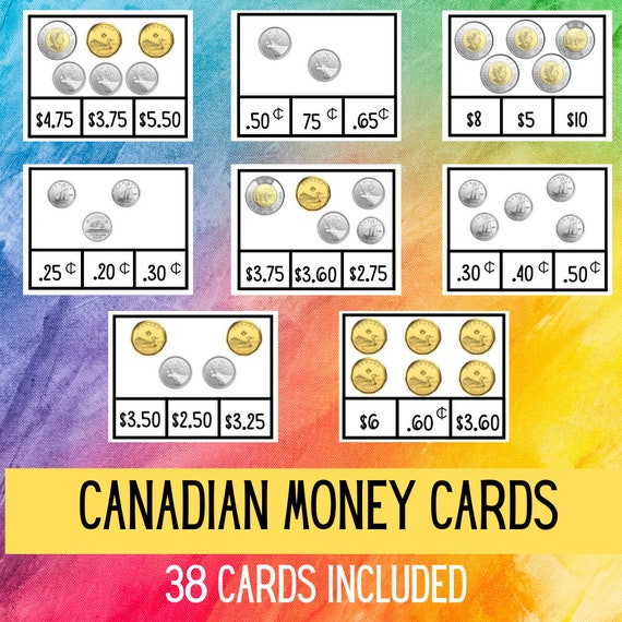 Canadian Money Activity | Canadian Coins | Worksheets | Learning Money | Money Value | Money Math | Currency | Math Center | Counting
