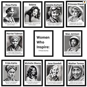 Art Gallery: Women&#39;s History Month Posters | Bulletin Board Display | Women&#39;s History Decor | American History | Printable | Famous Women