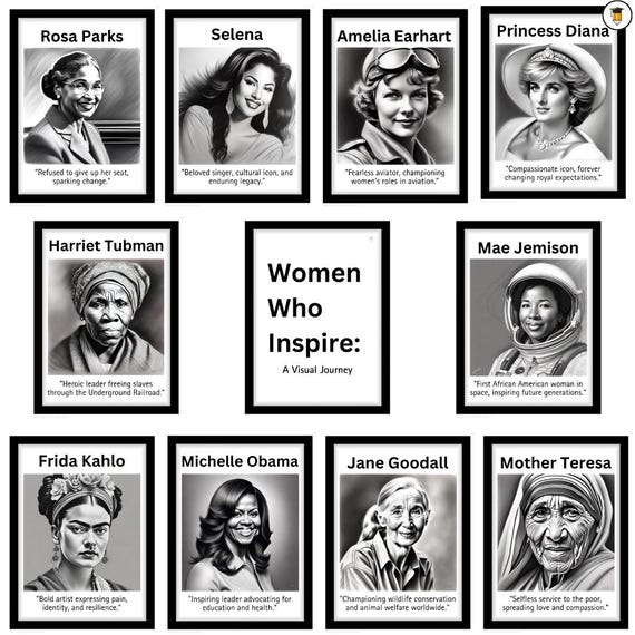 Art Gallery: Women's History Month Posters | Bulletin Board Display | Women's History Decor | American History | Printable | Famous Women