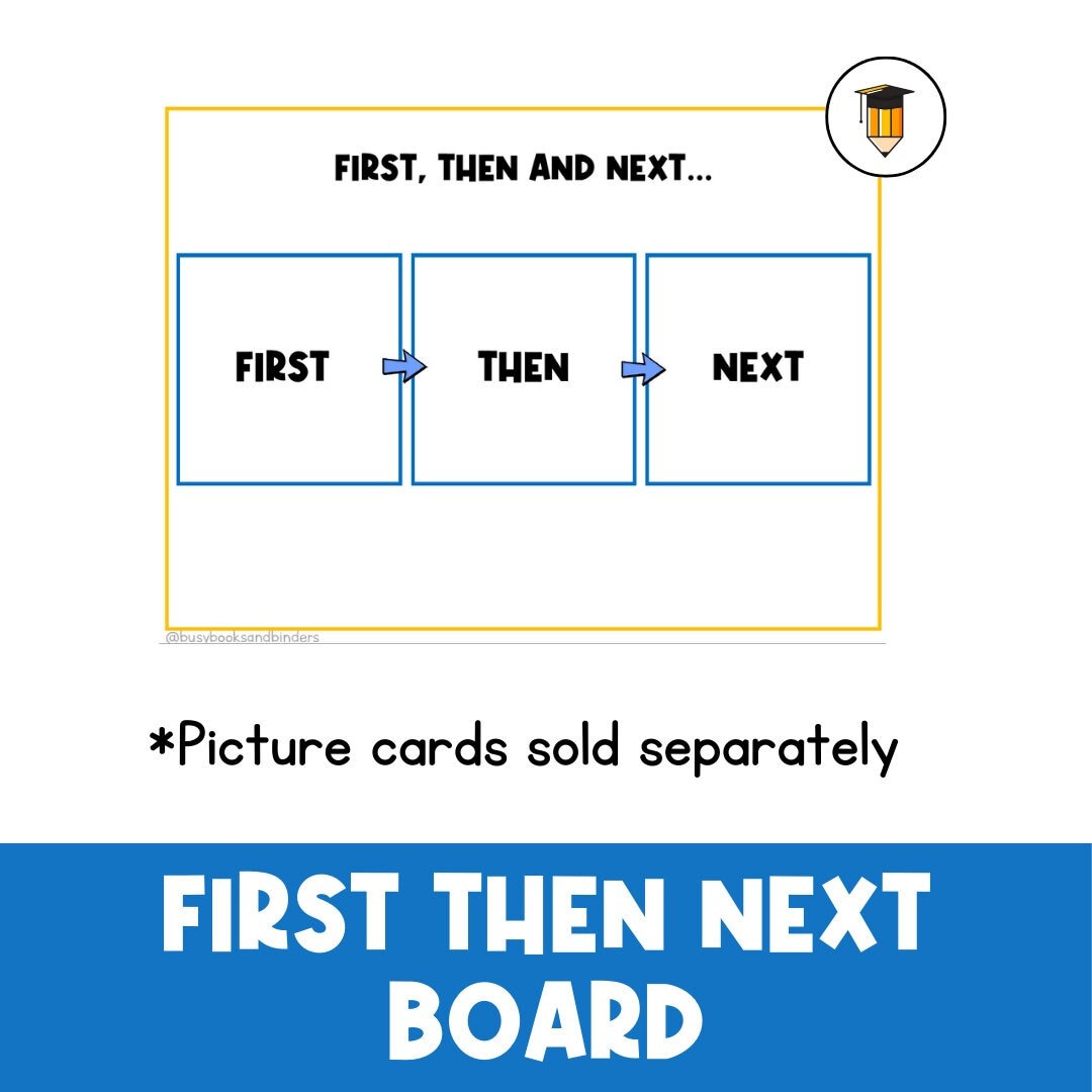 first-then-next-board-only-visual-aid-visual-schedule-toddler-behaviour-behavior-chart-task-card-special-needs-autism-etsy