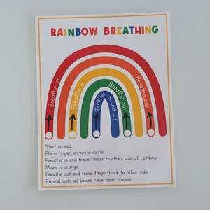 COPIE PHYSIQUE : Respiration profonde | Mise à la terre | Stratégies pour se calmer | affiche | Capacités d'adaptation | Coin calme | Techniques | Livre occupé | Autisme