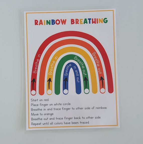 PHYSICAL COPY: Deep Breathing | Grounding | Calm Down Strategies | Poster | Coping Skills | Calm Corner | Techniques | Busy Book | Autism