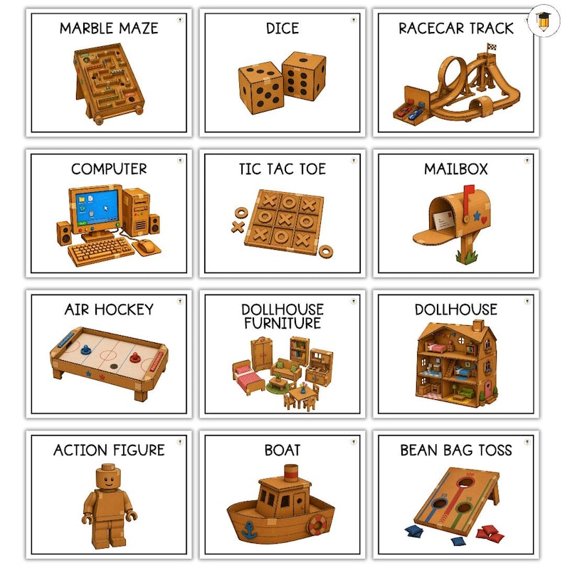40 Cardboard Box STEM Challenge Task Cards | DIY Cardboard Creations ...