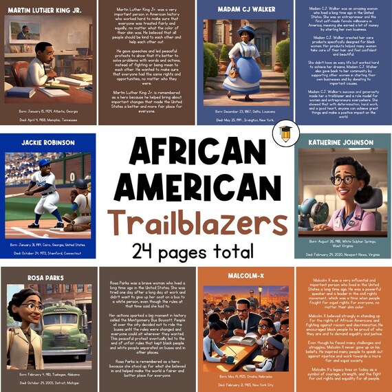Black History Trailblazers Posters | Bulletin Board Display | Black History Decor | African American History | Printable Book | Booklet
