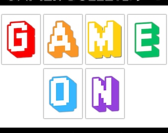 GAME ON Bulletin Board | Classroom Decor | Gamer Display | Printable Poster | Games | Classroom Bulletin | Retro Game | Video Game Poster