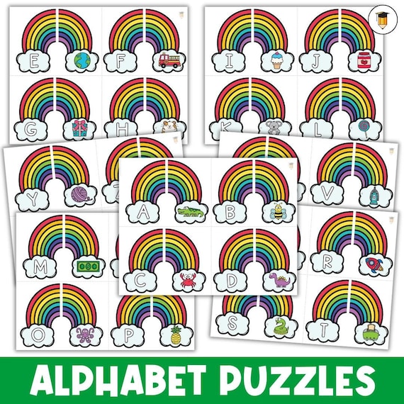 A to Z Alphabet Puzzle | Puzzles for Kids | Early Years | Puzzle | Fine Motor | Homeschool | Children's Puzzles | Instant Download