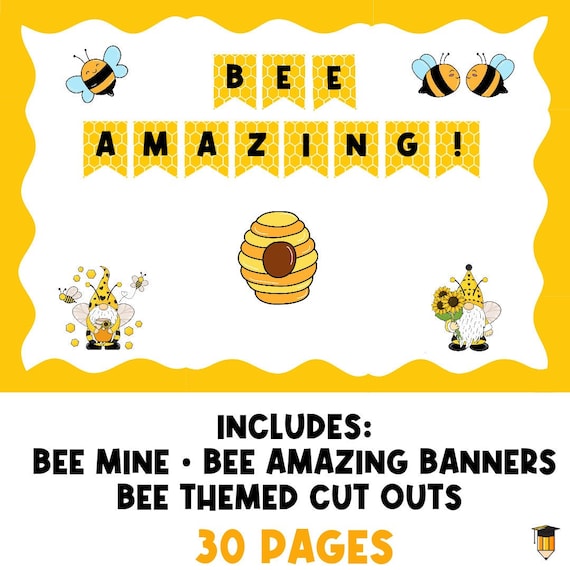 BEE Bulletin Board | Spring Theme | Visual Schedule | Display Board | Daycare Decor | Preschool Printables | Classroom Poster | Bees |