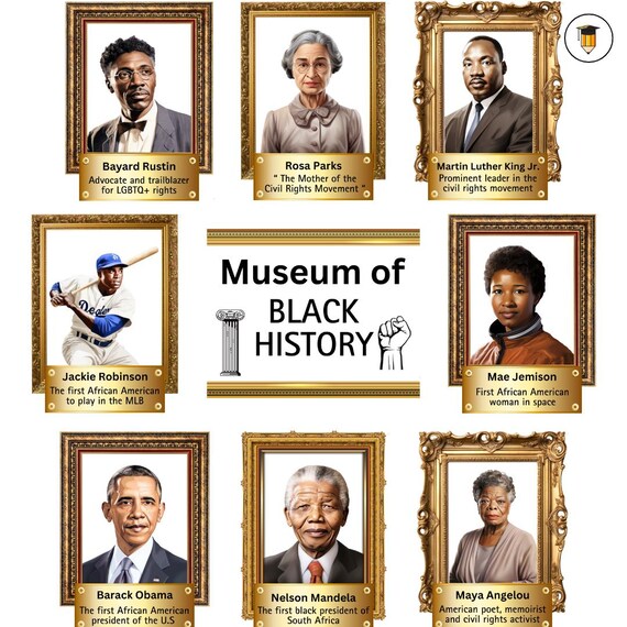 Black History Museum | Bulletin Board Display | Black History Decor | African American History | Printable Banner | Black Art | Pictures