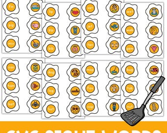 CVC EGG Sight Words  | Printable Kindergarten Puzzles | Preschool Literacy Activities | Classroom Printables | Reading | Matching