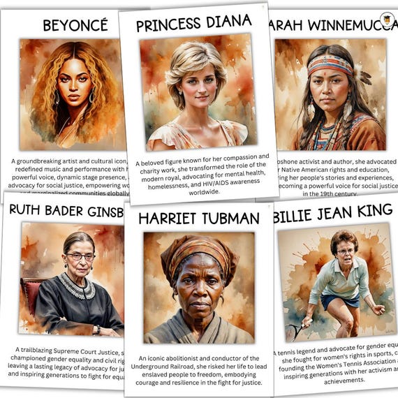 40 Women's History Month Posters | Bulletin Board Display | Women's History Decor | American History | Printable Banner | Famous Women |