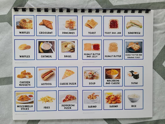 BOOK: 167 Food Pictures  | Food Visual Aid  | Behavior | Task Card | Autism | First Then | Food Pictures | Communication | Non verbal