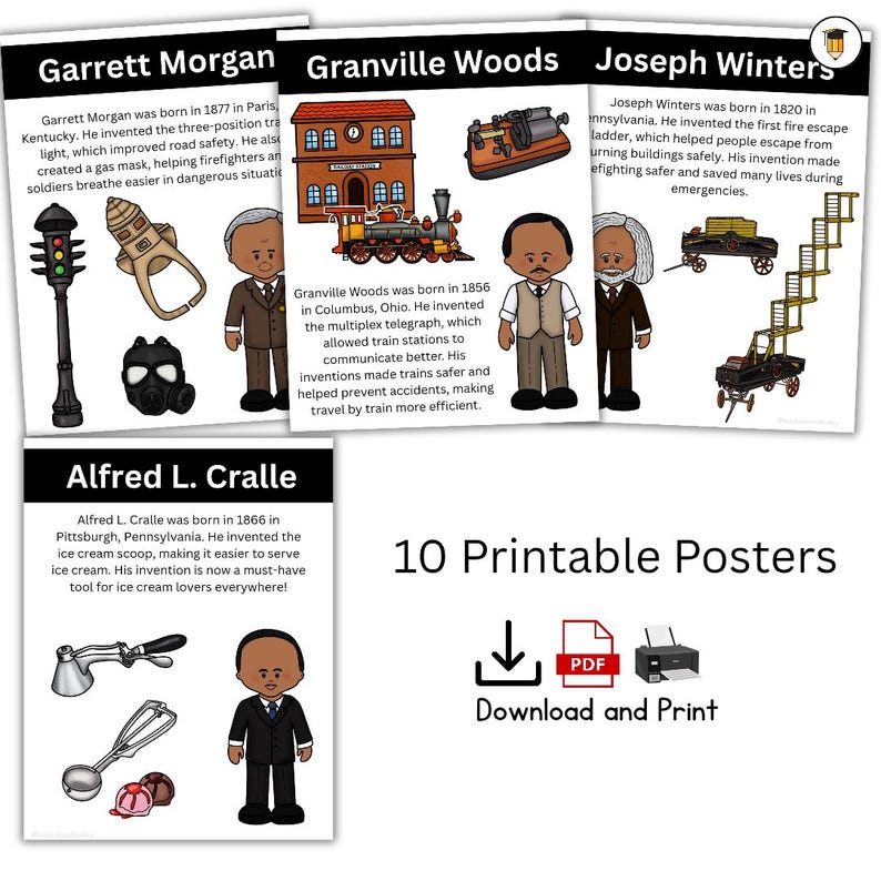 10 Black Inventions Posters | Bulletin Board Display | Black History ...
