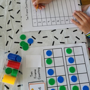 TEN FRAME COUNTING | Preschool Math | Kindergarten Curriculum | Grade 1 ...