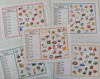 Sight Word Practice | CVC Sight Words | Literacy Centers | Busy Book | Preschool Writing | Kindergarten | Phonics | Spelling  | Homeschool